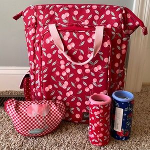 NEW Matilda Jane Barnett Backpack Cooler Sophia Mesh Carryall Clio Slim Cans Set